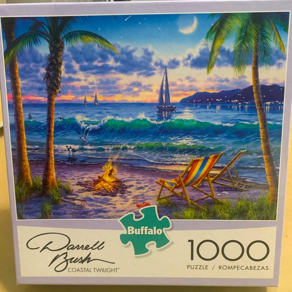 🧩”Costal Twilight”-Darrell Bush-Buffalo Games 1000 piece jigsaw puzzle